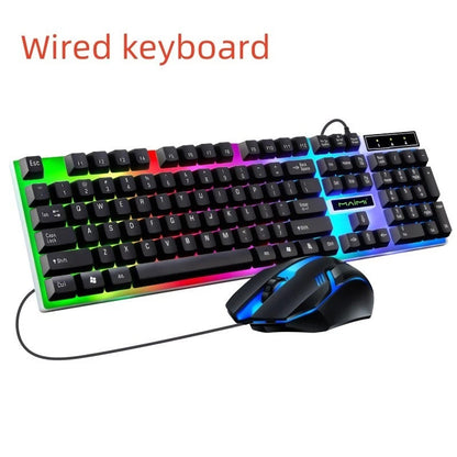 New RGB Gaming Keyboard and Mouse Set – LED Backlit USB Wired Combo for PC, Laptop, PS4, PS5 & Xbox One