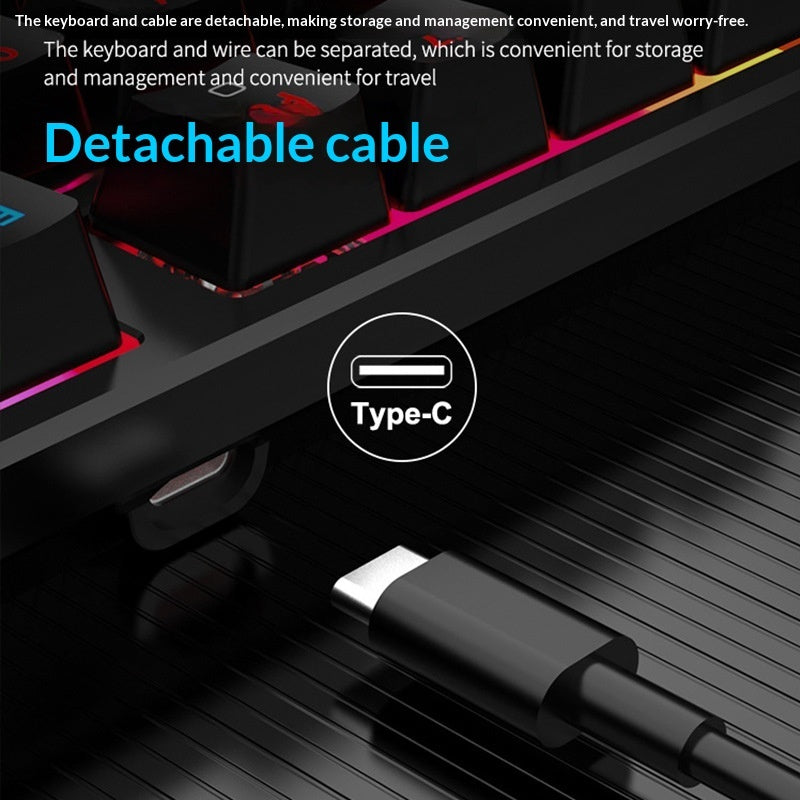 Allist K-104 Mechanical Workstation Keyboard | Tactile Blue Switches & Detachable Type-C Cable