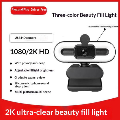Allist Vision Pro 4K Smart Webcam | Integrated 3-Tone Fill Light & Privacy Shield