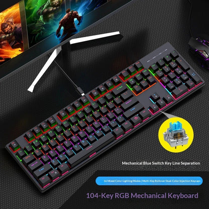 Allist K-104 Mechanical Workstation Keyboard | Tactile Blue Switches & Detachable Type-C Cable