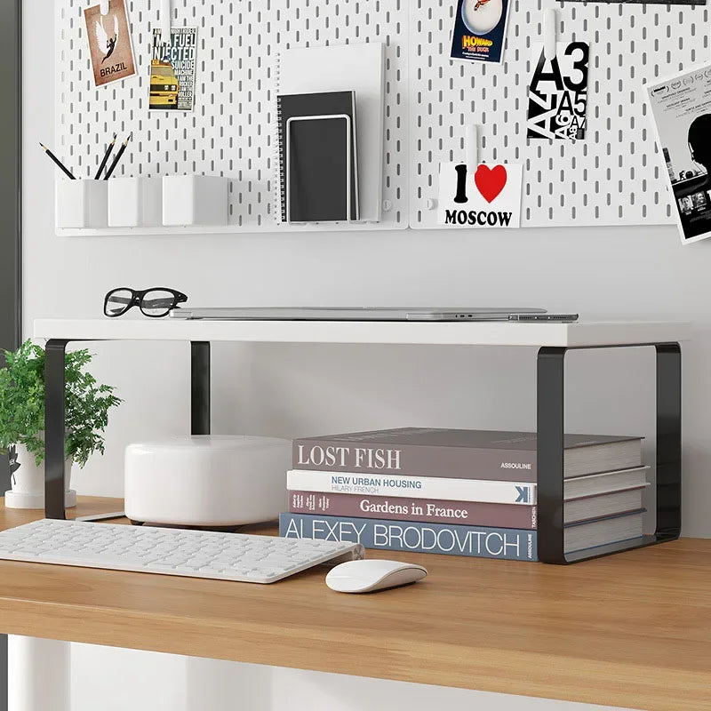 Allist Aero Ergonomic Monitor Riser | Minimalist Wood & Steel Desktop Elevator
