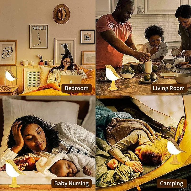 Allist Songbird Ambient LED Lamp | Cordless Touch-Dimmer & Integrated Aroma Diffuser