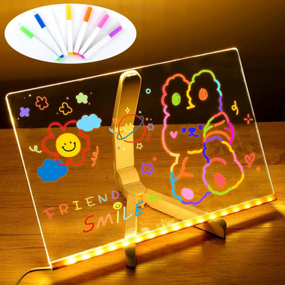 Allist™ GlowBoard Pro | Luminous Acrylic Weekly Planner & Desktop Memo Board
