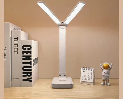 Allist Aero Dual-Wing Desk Lamp | Foldable Wide-Angle LED with Adaptive Eye-Care