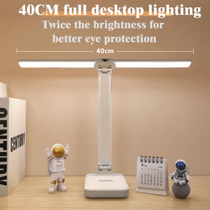 Allist Aero Dual-Wing Desk Lamp | Foldable Wide-Angle LED with Adaptive Eye-Care