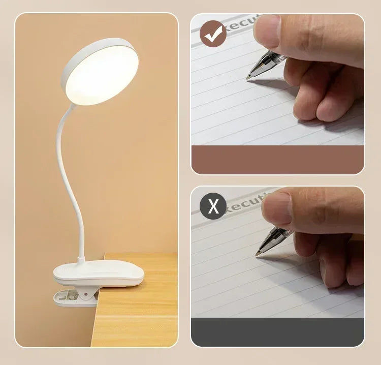 Allist Halo Flex-Mount Task Light | 360° Gooseneck Clip Lamp with Adaptive Dimming