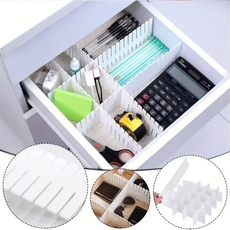 Allist™ Grid Modular Divider System | Adjustable Cut-to-Fit Drawer & Desk Organizer