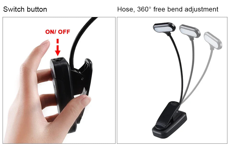 Allist Pivot 5-LED Clip-On Task Light | Ultra-Portable Flexible Reading & Focus Lamp