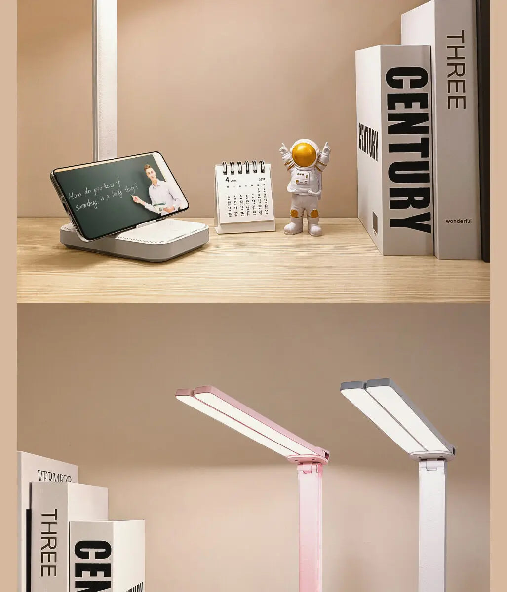 Allist Aero Dual-Wing Desk Lamp | Foldable Wide-Angle LED with Adaptive Eye-Care