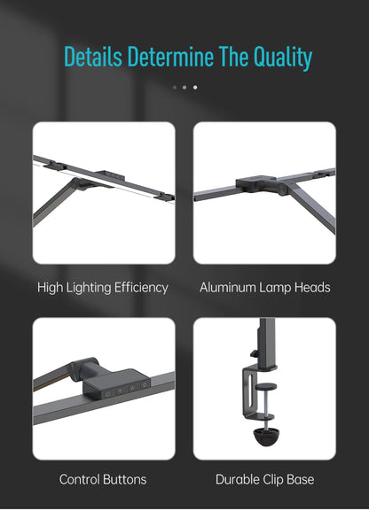Allist Horizon Ultra 24W Professional Desk Lamp | Wide-Angle Multi-Monitor Illumination & Desktop Remote
