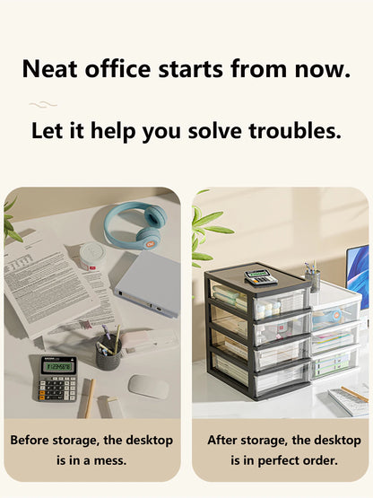Allist Vista Modular Desktop Drawer System | High-Clarity Stationery & Tech Organizer