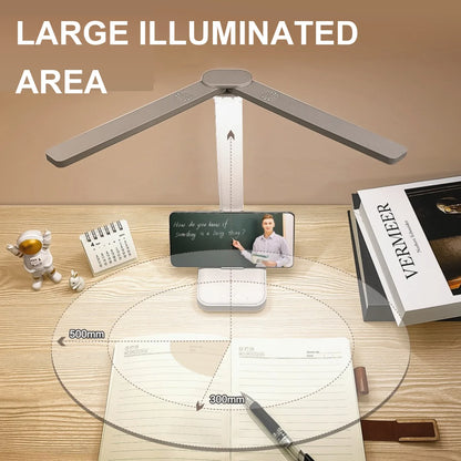 Allist Aero Dual-Wing Desk Lamp | Foldable Wide-Angle LED with Adaptive Eye-Care