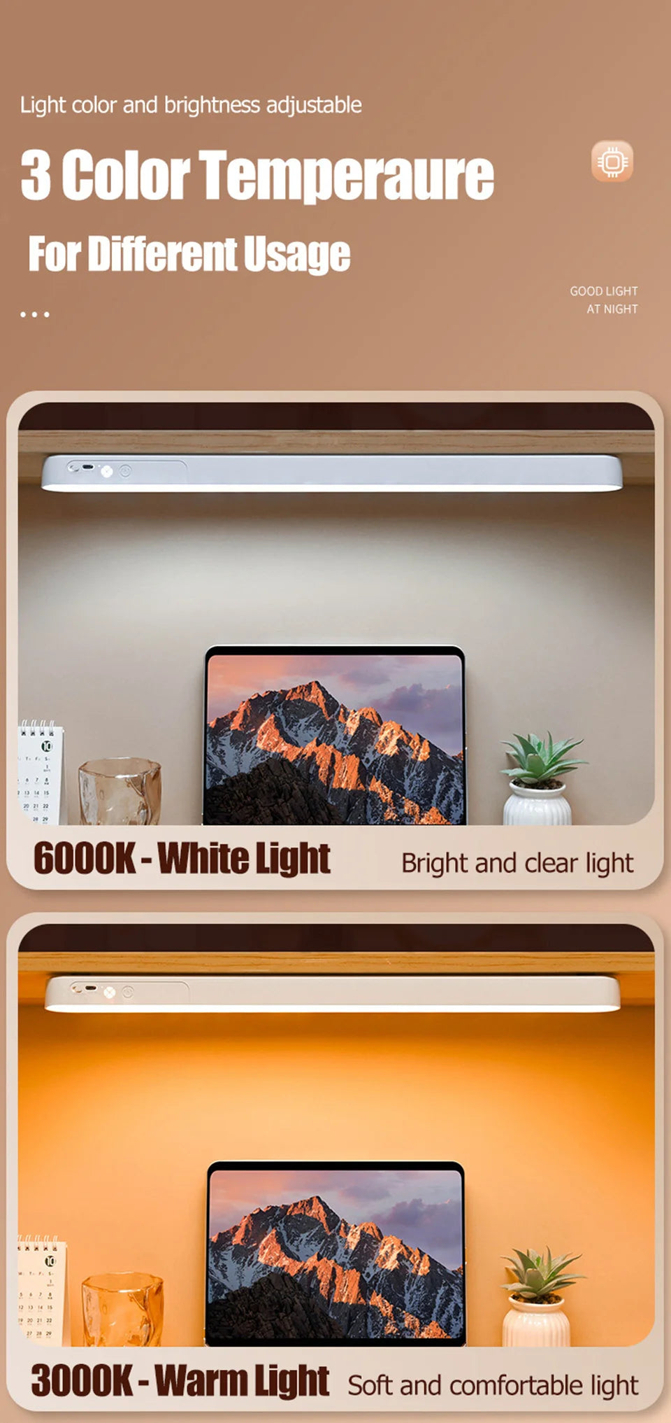 Allist Aura Bar Pro | Magnetic Rechargeable Task Light with Remote & Smart Timer
