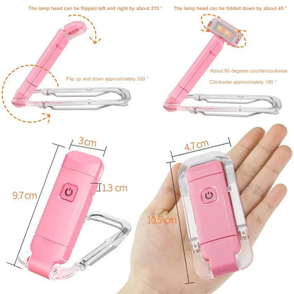 Allist Orbit Portable Reading Light | Multi-Axis Articulating Clip Lamp & Bookmark