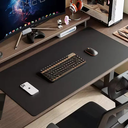 Allist Aero Leather Desk Pad | Waterproof Vegan Leather Desktop Protector & High-Precision Mouse Mat
