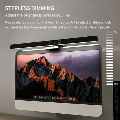 Allist™ Horizon 50 Monitor Light Bar | Asymmetrical Eye-Care Desk Lamp & Screen Glow