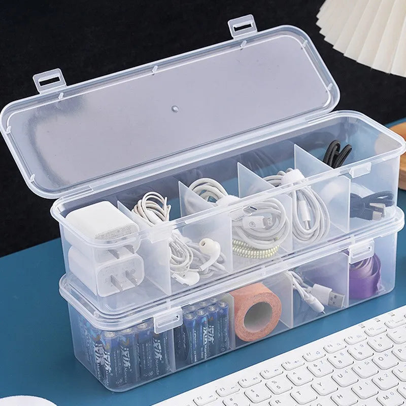 Allist ClearGrid Tech & Cable Vault | Modular Transparent Organizer & Dustproof Storage
