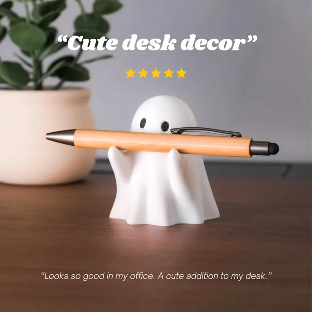 Allist Specter Pen Cradle | Minimalist Ghost Desktop Accessory & Creative Pen Rest