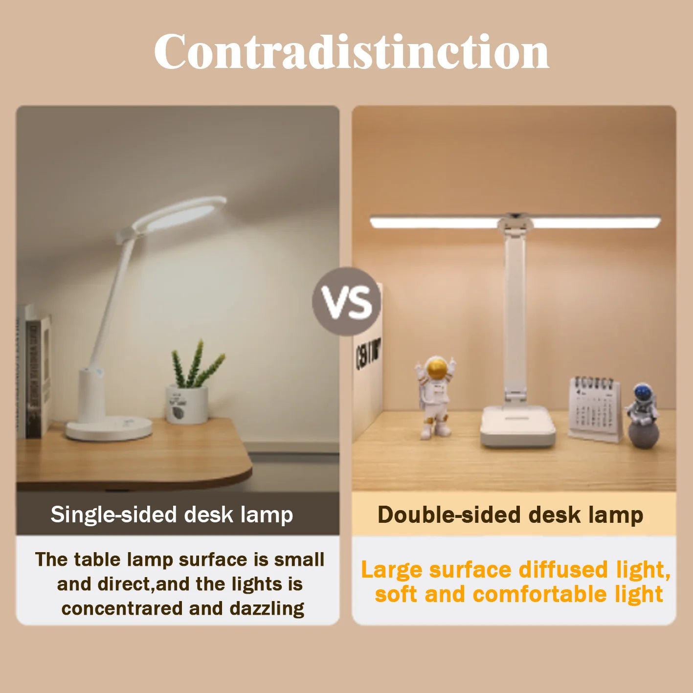 Allist Aero Dual-Wing Desk Lamp | Foldable Wide-Angle LED with Adaptive Eye-Care