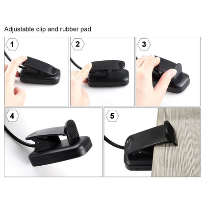 Allist Pivot 5-LED Clip-On Task Light | Ultra-Portable Flexible Reading & Focus Lamp