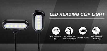 Allist Pivot 5-LED Clip-On Task Light | Ultra-Portable Flexible Reading & Focus Lamp