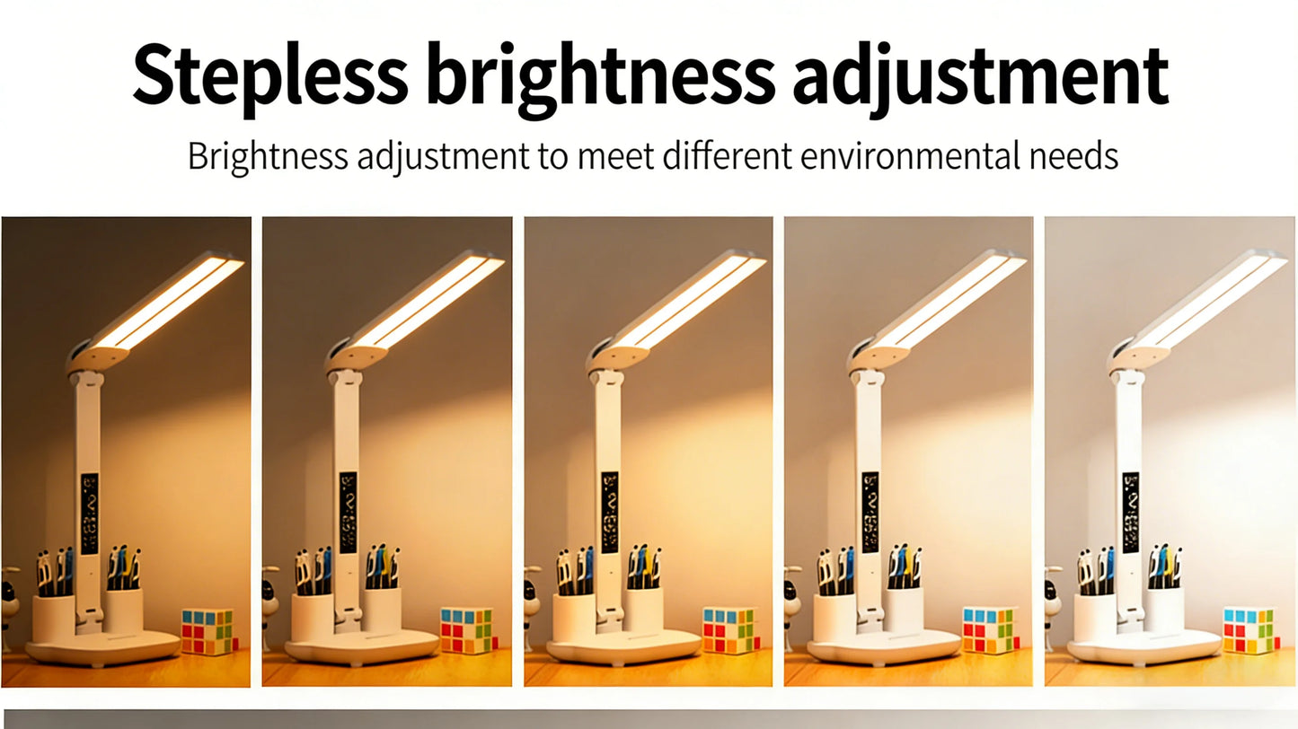 Allist™ Zenith Dual-Wing Workstation Lamp | Smart LED Display, Organizer & Phone Dock