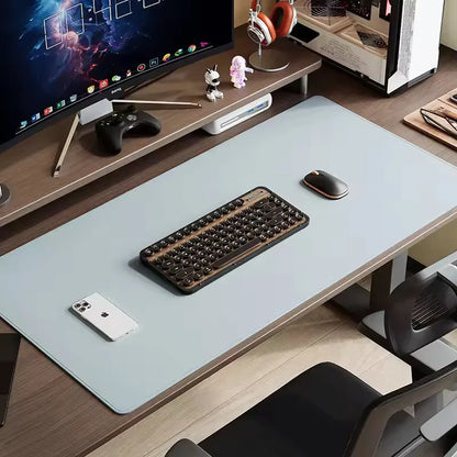 Allist Aero Leather Desk Pad | Waterproof Vegan Leather Desktop Protector & High-Precision Mouse Mat