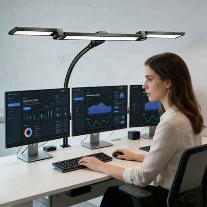 Allist Horizon Ultra 24W Professional Desk Lamp | Wide-Angle Multi-Monitor Illumination & Desktop Remote