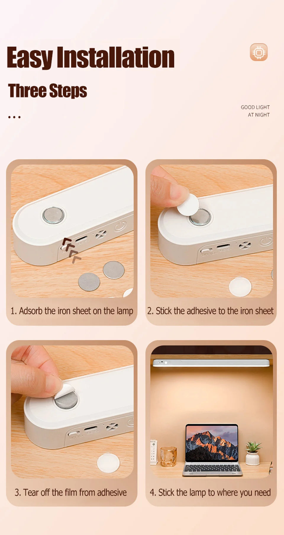 Allist Aura Bar Pro | Magnetic Rechargeable Task Light with Remote & Smart Timer