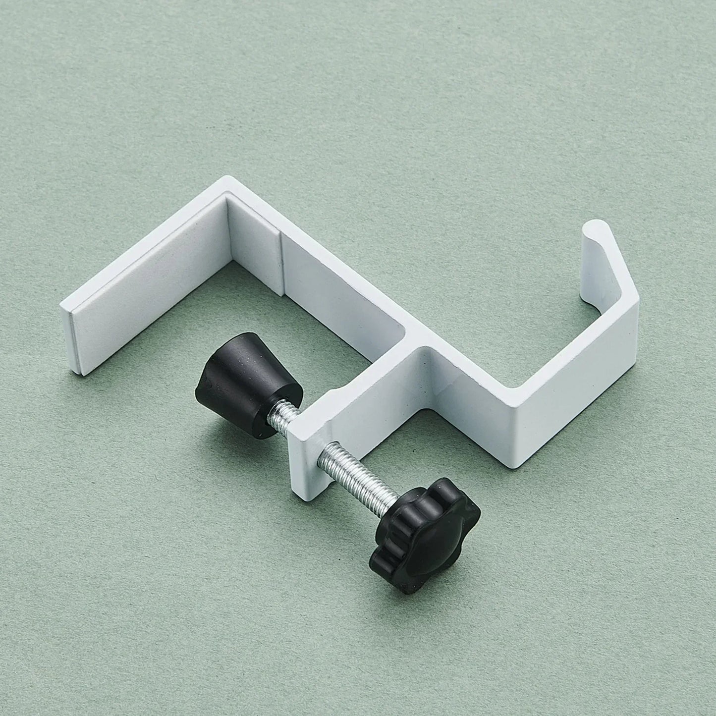 Allist™ Aero Under-Desk Aluminum Clamp Hook | Minimalist No-Drill Storage Mount