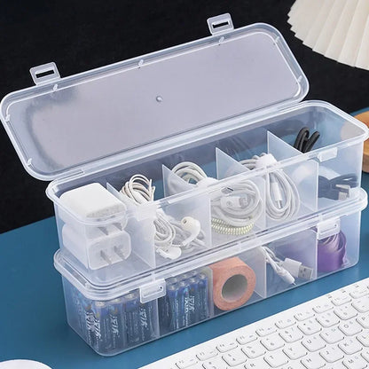Allist ClearGrid Tech & Cable Vault | Modular Transparent Organizer & Dustproof Storage