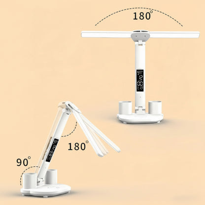 Allist™ Zenith Dual-Wing Workstation Lamp | Smart LED Display, Organizer & Phone Dock