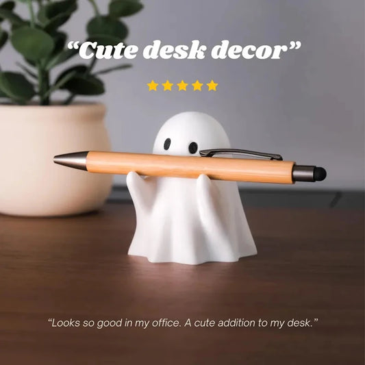 Allist Specter Pen Cradle | Minimalist Ghost Desktop Accessory & Creative Pen Rest