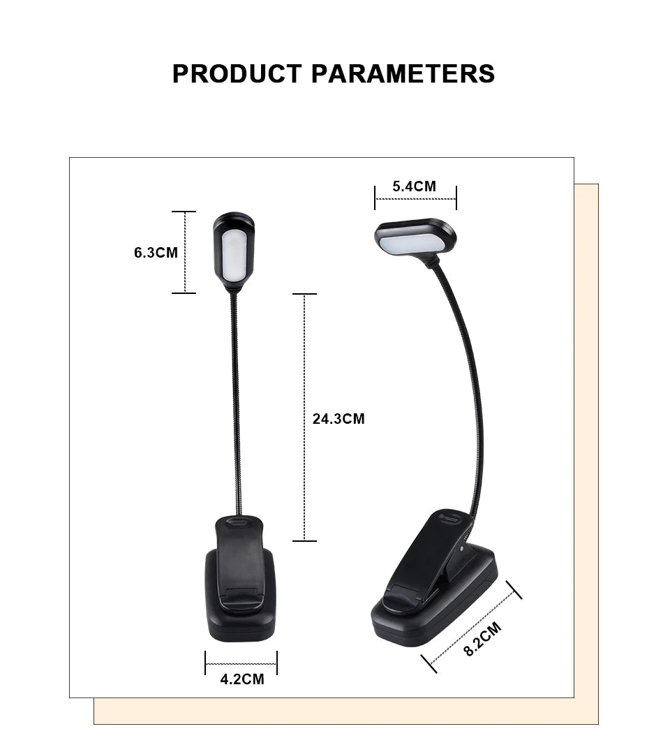 Allist Pivot 5-LED Clip-On Task Light | Ultra-Portable Flexible Reading & Focus Lamp
