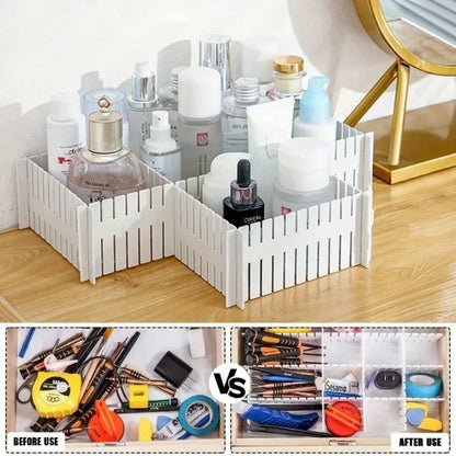 Allist™ Grid Modular Divider System | Adjustable Cut-to-Fit Drawer & Desk Organizer