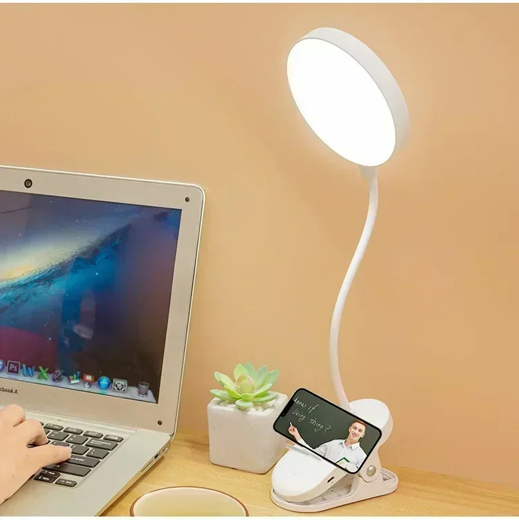 Allist Halo Flex-Mount Task Light | 360° Gooseneck Clip Lamp with Adaptive Dimming