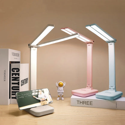 Allist Aero Dual-Wing Desk Lamp | Foldable Wide-Angle LED with Adaptive Eye-Care