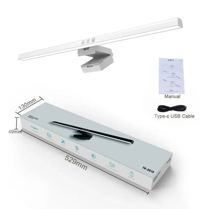 Allist™ Horizon 50 Monitor Light Bar | Asymmetrical Eye-Care Desk Lamp & Screen Glow