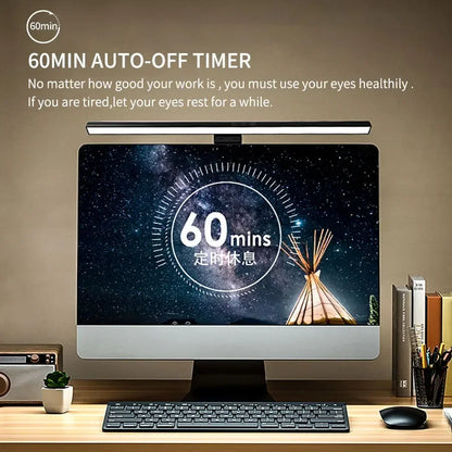 Allist™ Horizon 50 Monitor Light Bar | Asymmetrical Eye-Care Desk Lamp & Screen Glow