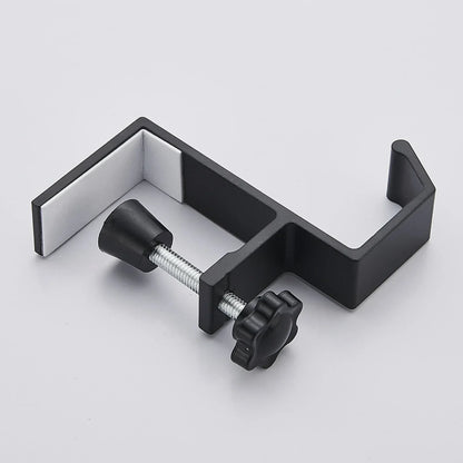 Allist™ Aero Under-Desk Aluminum Clamp Hook | Minimalist No-Drill Storage Mount