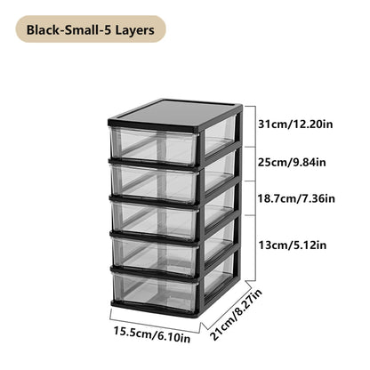 Allist Vista Modular Desktop Drawer System | High-Clarity Stationery & Tech Organizer