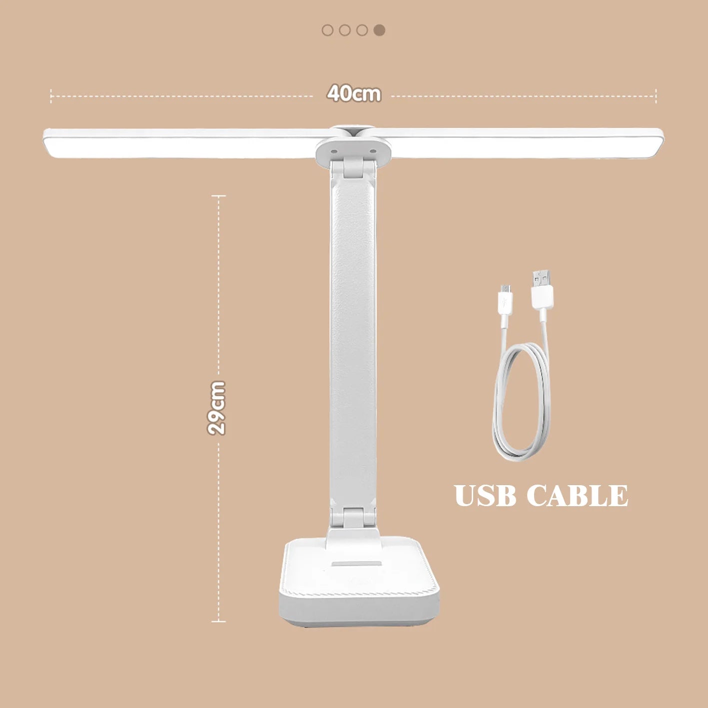 Allist Aero Dual-Wing Desk Lamp | Foldable Wide-Angle LED with Adaptive Eye-Care