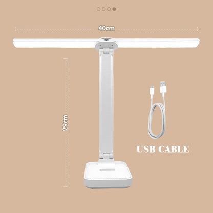 Allist Aero Dual-Wing Desk Lamp | Foldable Wide-Angle LED with Adaptive Eye-Care