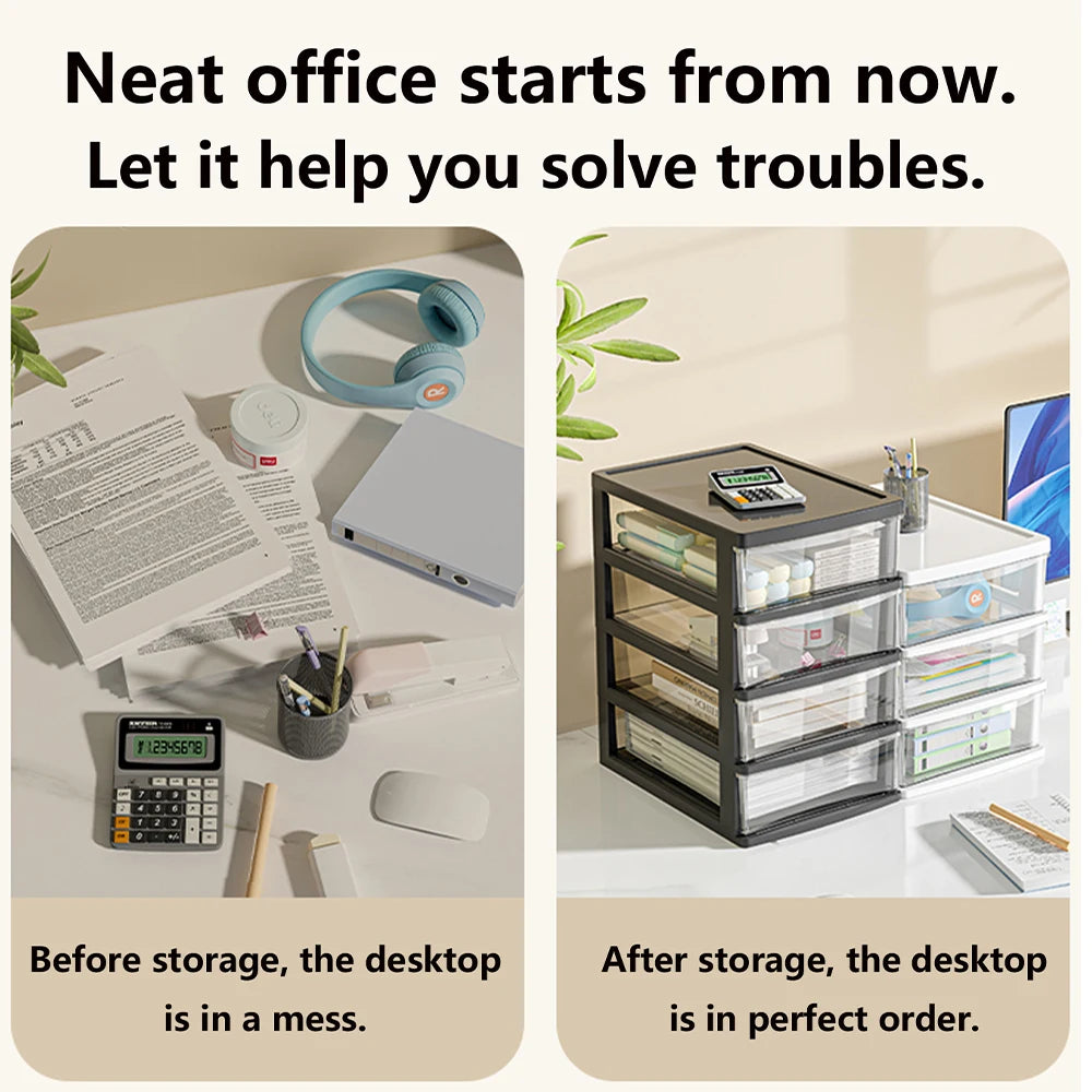 Allist Vista Modular Desktop Drawer System | High-Clarity Stationery & Tech Organizer