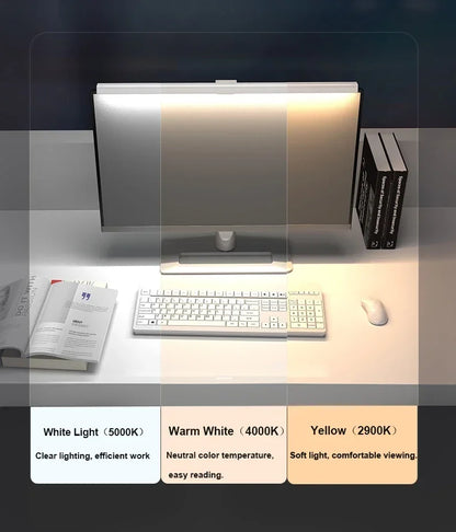 Allist™ Horizon 50 Monitor Light Bar | Asymmetrical Eye-Care Desk Lamp & Screen Glow
