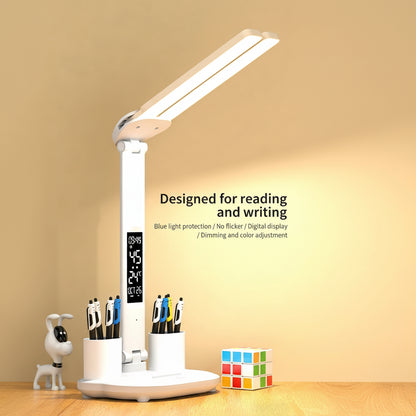 Allist™ Zenith Dual-Wing Workstation Lamp | Smart LED Display, Organizer & Phone Dock