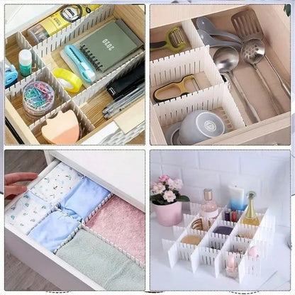 Allist™ Grid Modular Divider System | Adjustable Cut-to-Fit Drawer & Desk Organizer