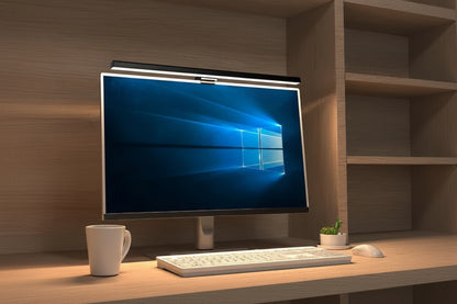 Allist™ Horizon 50 Monitor Light Bar | Asymmetrical Eye-Care Desk Lamp & Screen Glow