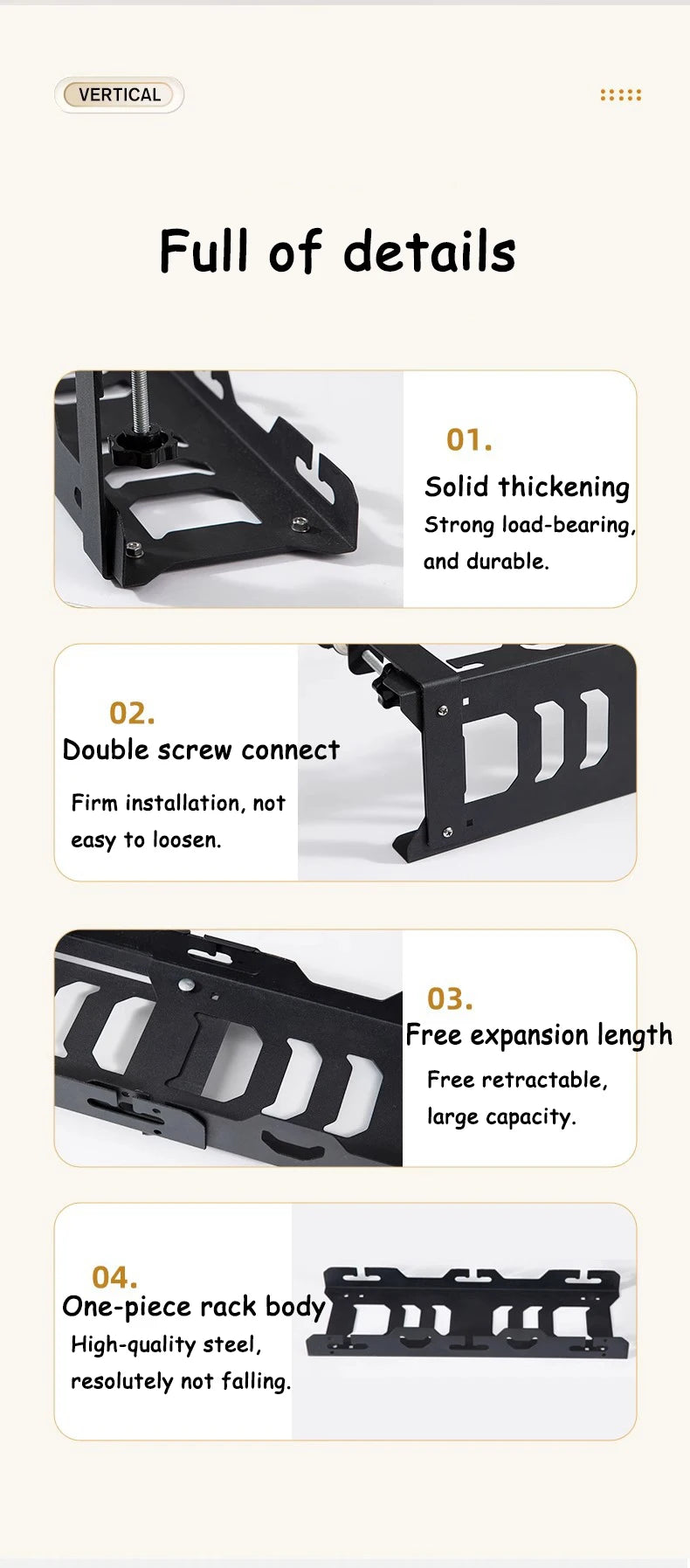 Allist Aero Telescopic Under-Desk Cable Manager | No-Drill Carbon Steel Power Hub