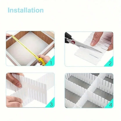 Allist™ Grid Modular Divider System | Adjustable Cut-to-Fit Drawer & Desk Organizer